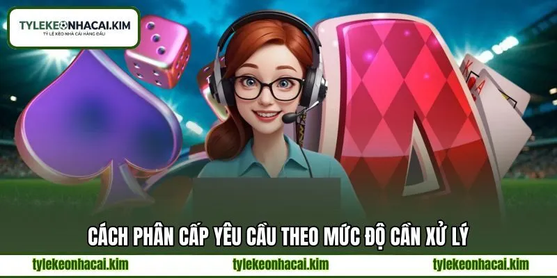 Cách phân cấp yêu cầu theo mức độ cần xử lý